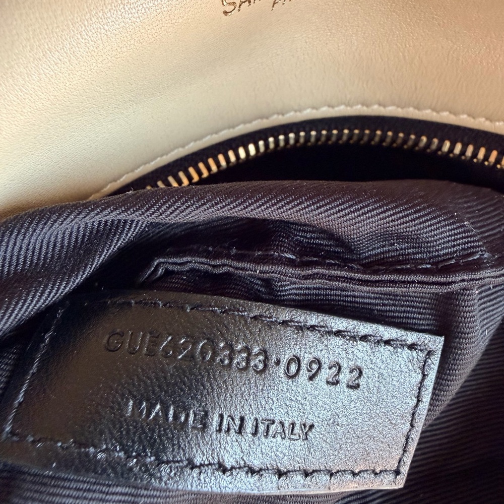 Saint Laurent Toy Puffer Lambskin Quilter Shoulder Bag Beige - Picture 13 of 16